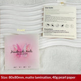 Classic White Display Cards for Press On Nail Sets (MOQ=50)
