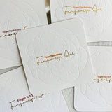 Embossed Cotton Paper Display Cards for Press On Nails (MOQ=50)