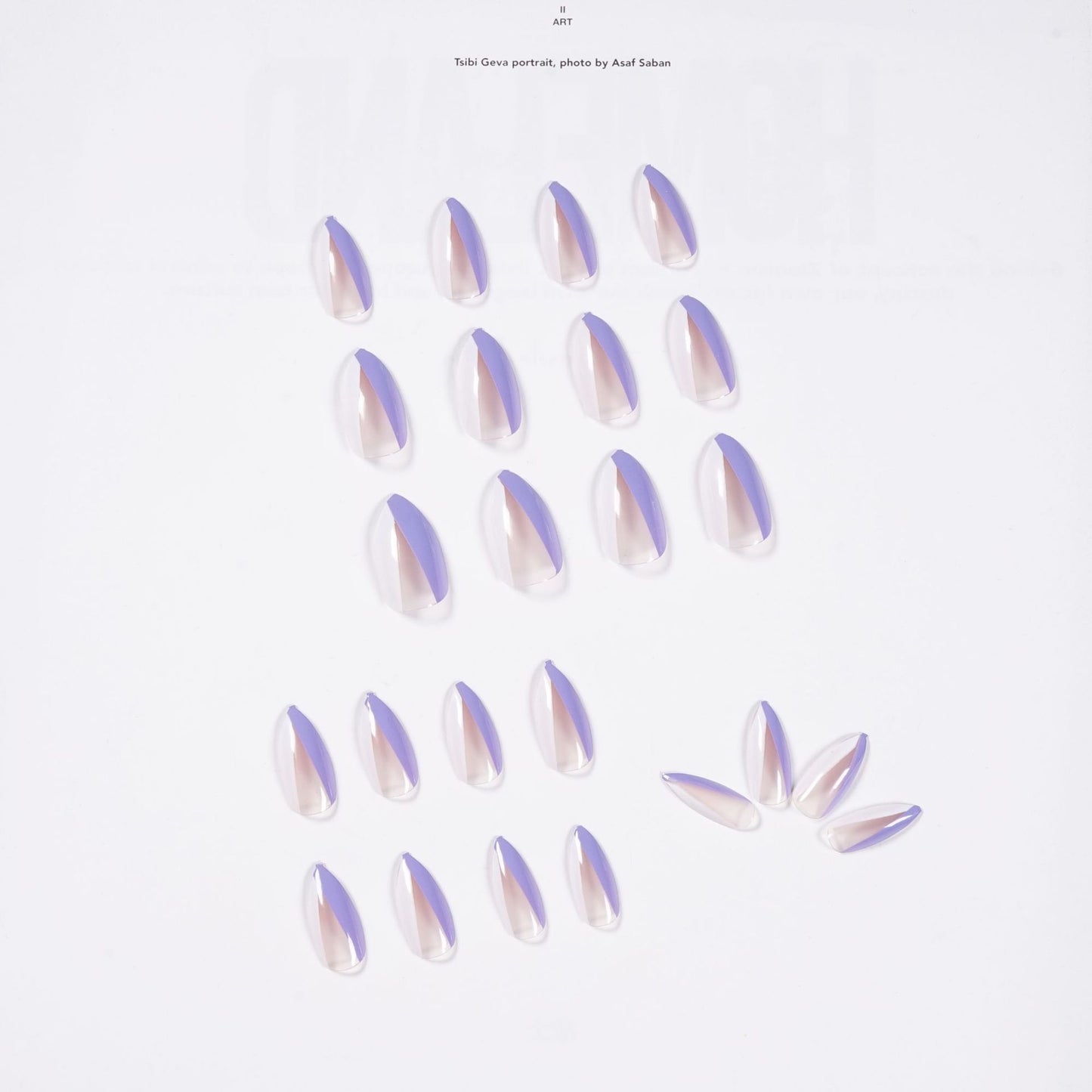 Oblique French pointed head  finished fake nail manicure patch  nail film factory sales  model｜365nails
