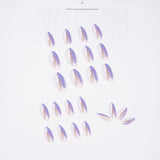 Parche de manicura para uñas postizas con punta francesa oblicua, acabado en película, modelo de venta de fábrica | 365nails