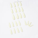 Adesivo de unha longo balé bege com acabamento à prova d'água e removível, vendas de fábrica ｜ 365 unhas