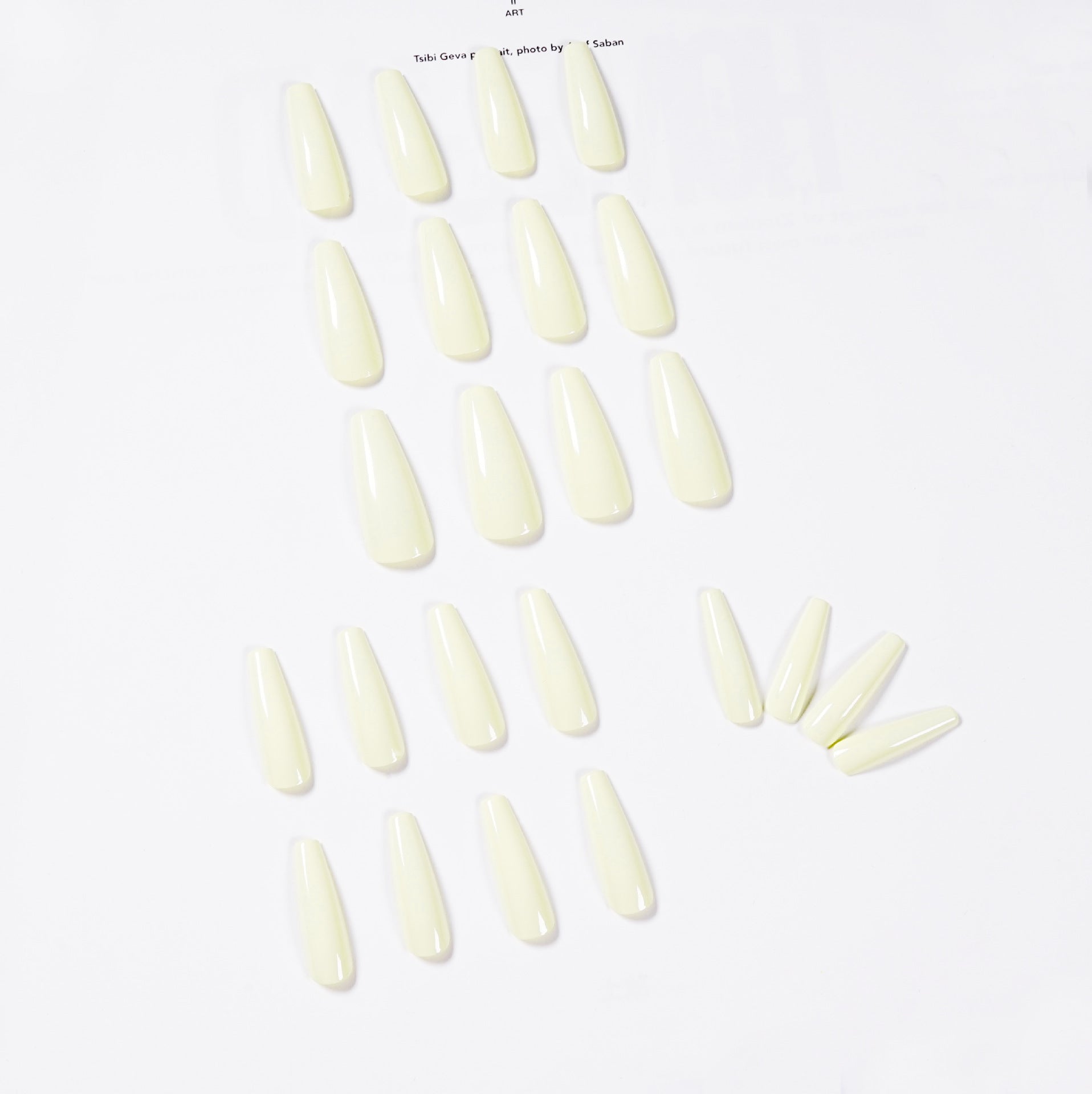 Adesivo de unha longo balé bege com acabamento à prova d'água e removível, vendas de fábrica ｜ 365 unhas