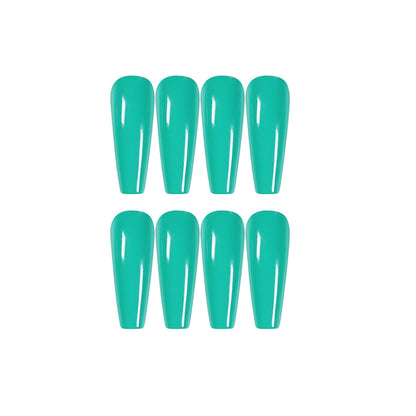 Long Ballet Series Lake Blue  Finished  nail patch Waterproof  Model｜365nails