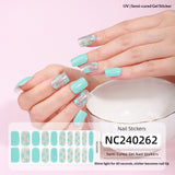 Semi-Cured Gel Nail Strips Floral Star Heart Cow-Print Mix Design (MOQ=3)