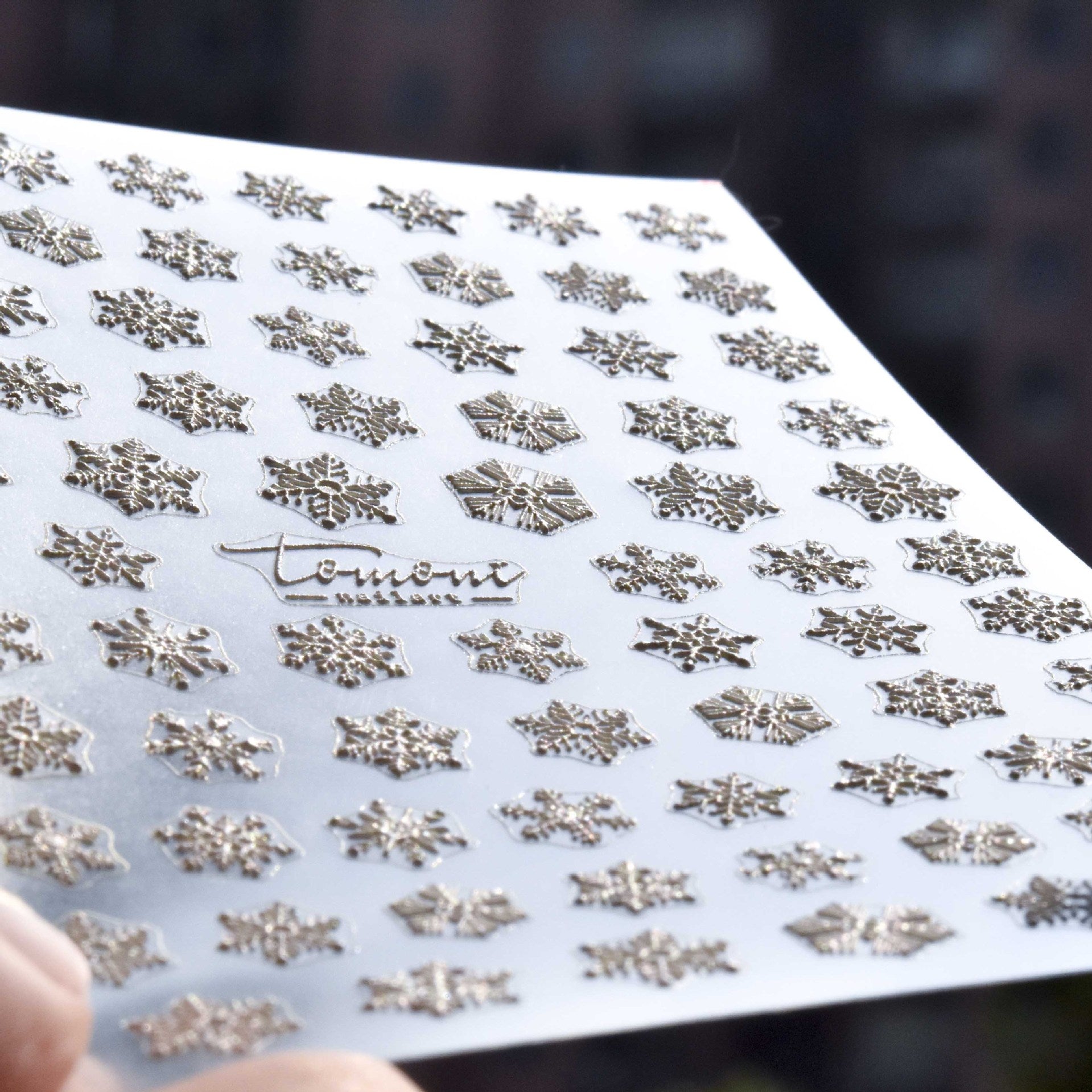 Winter Snowflake: "Embossed Snowflake" – 3D Embossed Nail Sticker