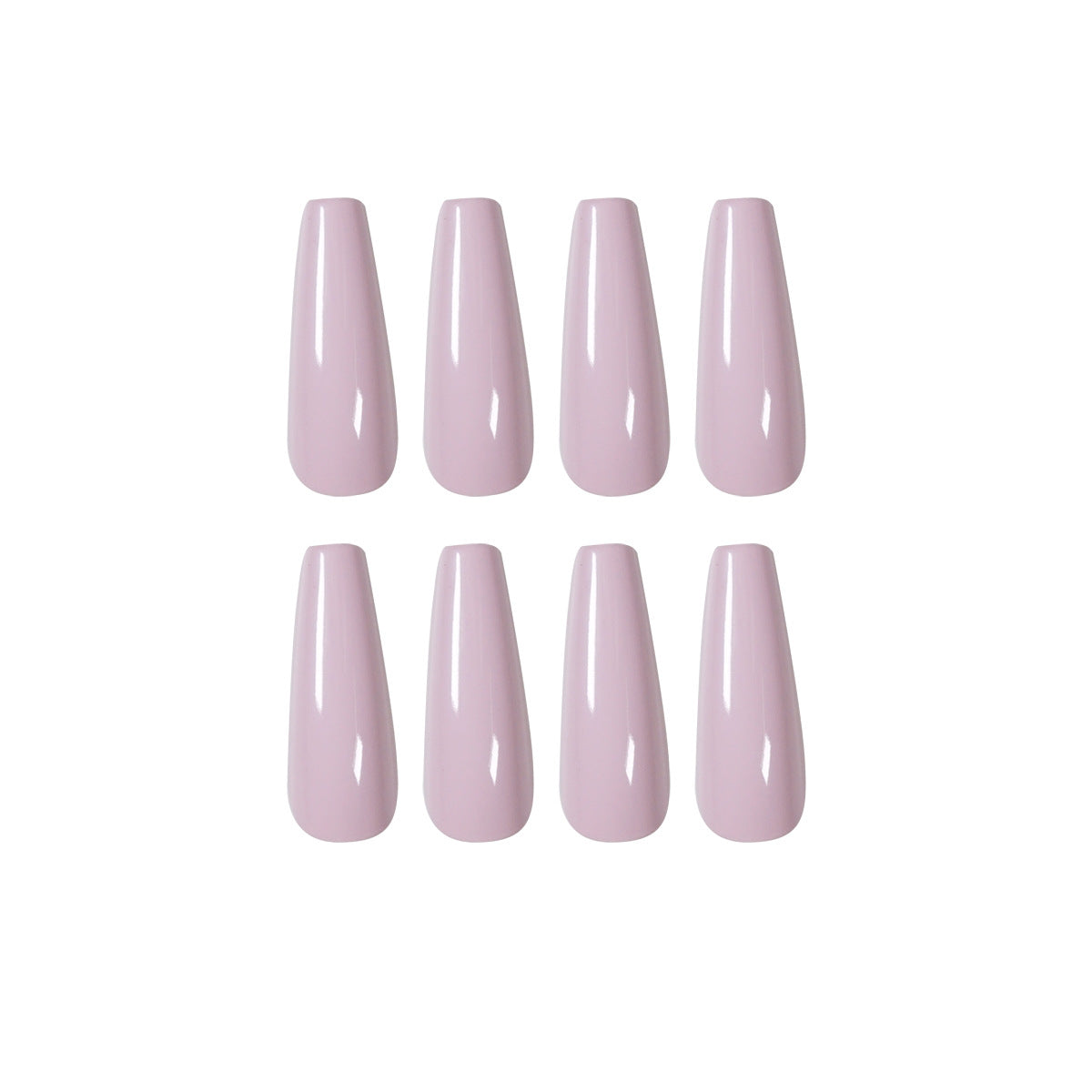 Long Ballet Series Milk Tea Cor sólida Produto acabado Valor adesivo para unhas à prova d'água e removível ｜ 365 unhas