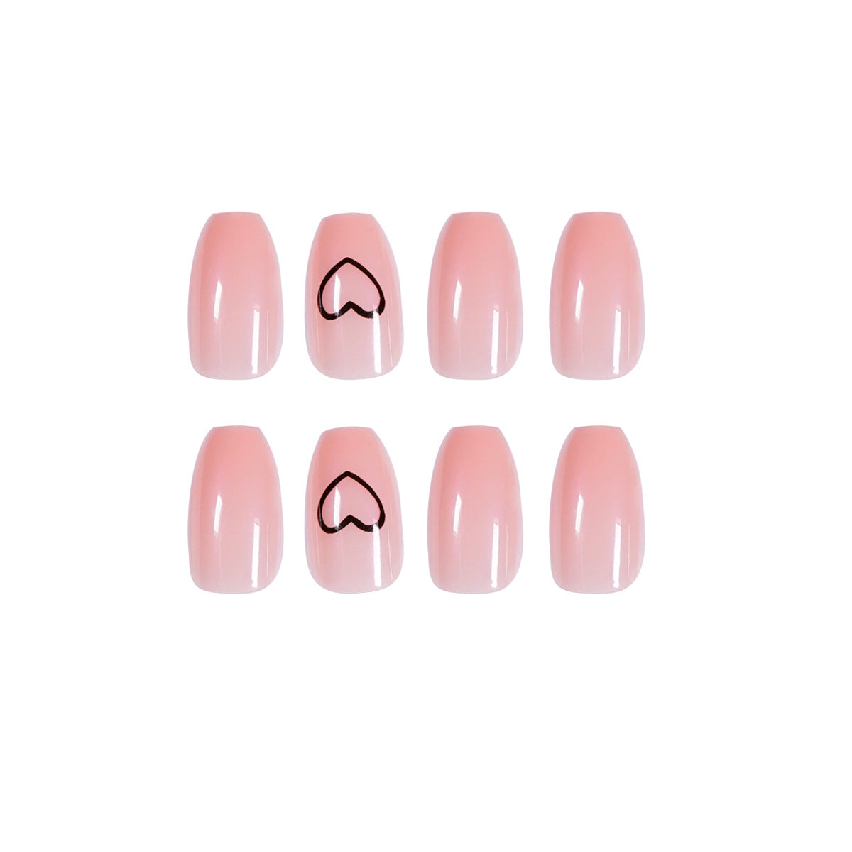Ballet corto desnudo, amor por usar uñas, producto terminado, valor, modelo de uñas y extraíble｜365nails
