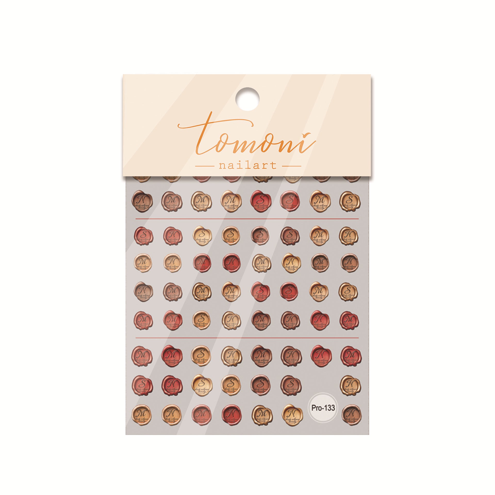 Vintage Monogram Buttons: "Retro Letter Button" – 5D Embossed Nail Sticker