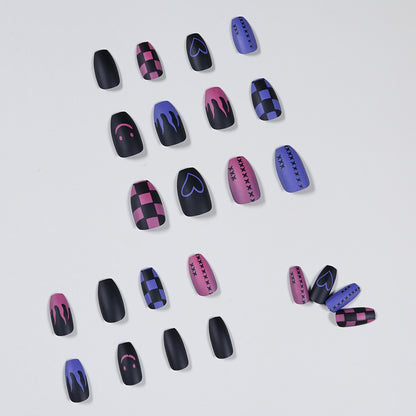 Mandarin duck flame cool play press on nails finished nail art patch fake nail nail patch waterproof removable nail piece｜365nails