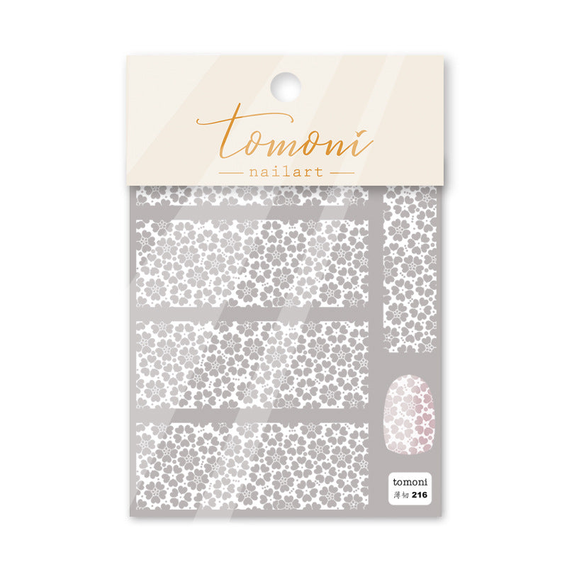 365nails: "White Lace Floral" – nail art stickers