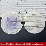 Pearl Finish Display Cards for Handmade Press On Nails (MOQ=50)