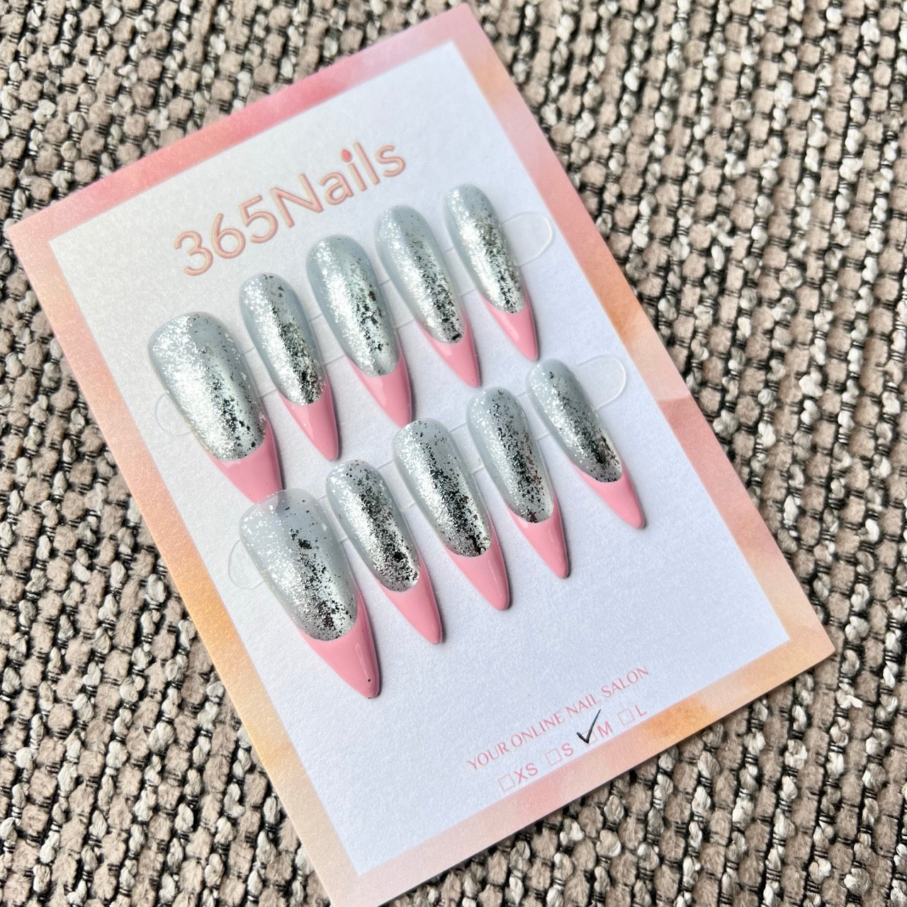 365nails：甜心銀片 手工製穿戴甲（龐克女孩／Y2K 甜酷）