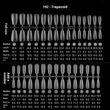 Nail Tips Transparent nail piece wholesale 30 pieces, full number, light and thin, full sticker, trapezoidal non-marking, wear-free patch, frosted nail piece