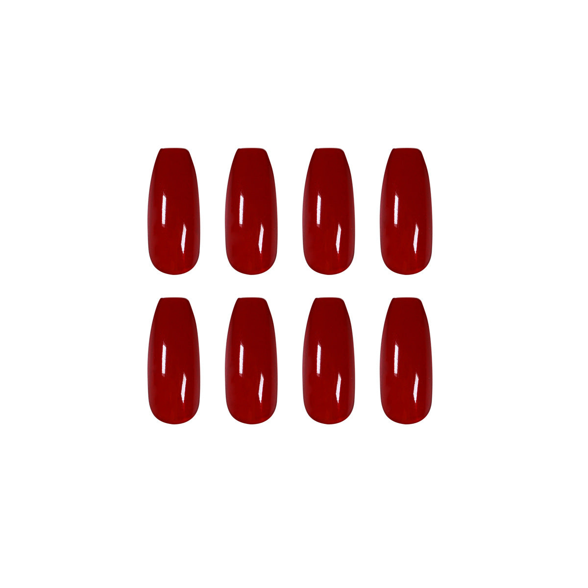 Jelly Blood Red Long Ballet Wear Nail Art Finished Fake Nail Nail Art Patch Nail Patch Waterproof Removable Nail｜365nails