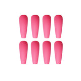Solid color long ballet series  finished  manicure patch nail patch waterproof removable ｜365nails