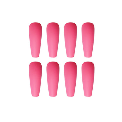 Solid color long ballet series  finished  manicure patch nail patch waterproof removable ｜365nails