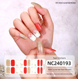 Semi-Cured Gel Nail Strips Laser Foil Ultra-Sparkle Shimmer Glossy Set (MOQ=3)