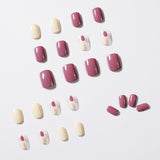 Arte de grafiti de pudín de taro, parche de arte de uñas terminado, uña postiza, pieza de uña removible｜365nails