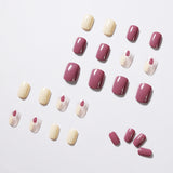 Arte de grafiti de pudín de taro, parche de arte de uñas terminado, uña postiza, pieza de uña removible｜365nails