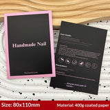 Galaxy Black Display Cards for Press On Nail Collections (MOQ=50)