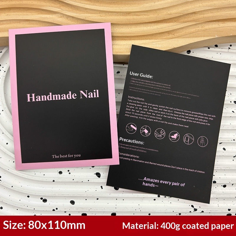 Galaxy Black Display Cards for Press On Nail Collections (MOQ=50)