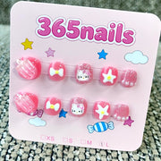 365nails: "Hello Kitty Dream" – 3D Character Handmade Short Square Nails
