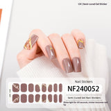 Semi-Cured Gel Nail Strips 3D Foil Shine Glam Emboss Effect (MOQ=3)