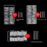 Nail Tips semi-stick water pipe nail piece, French C-arc false nail press on nails patch, extended square head C-type water pipe nail