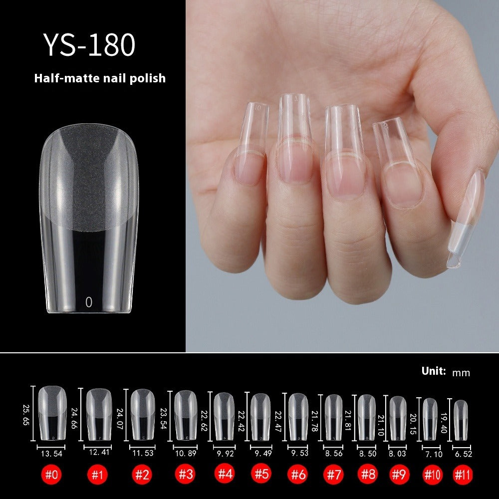 Nail Tips Nail pads are transparent and semi-matte, fully pasted, ultra-thin and non-marking, extended, and 240 full-size fake nails are free of engraving and grinding.