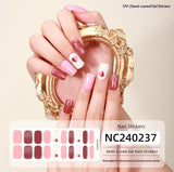Semi-Cured Gel Nail Strips French Holiday Christmas Halloween Mix Designs (MOQ=3)