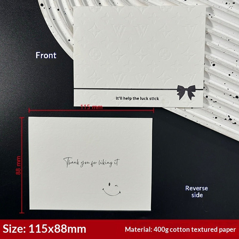 Embossed Cotton Paper Display Cards for Press On Nails (MOQ=50)