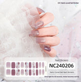 Semi-Cured Gel Nail Strips Laser Foil Ultra-Sparkle Shimmer Glossy Set (MOQ=3)
