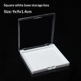 Clear Square Press On Nail Storage Display Box