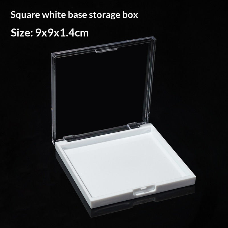 Clear Square Press On Nail Storage Display Box