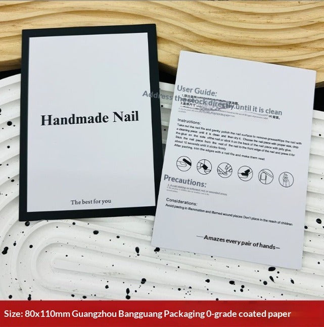 Custom Printed Display Cards for Press On Nail Packaging (MOQ=50)