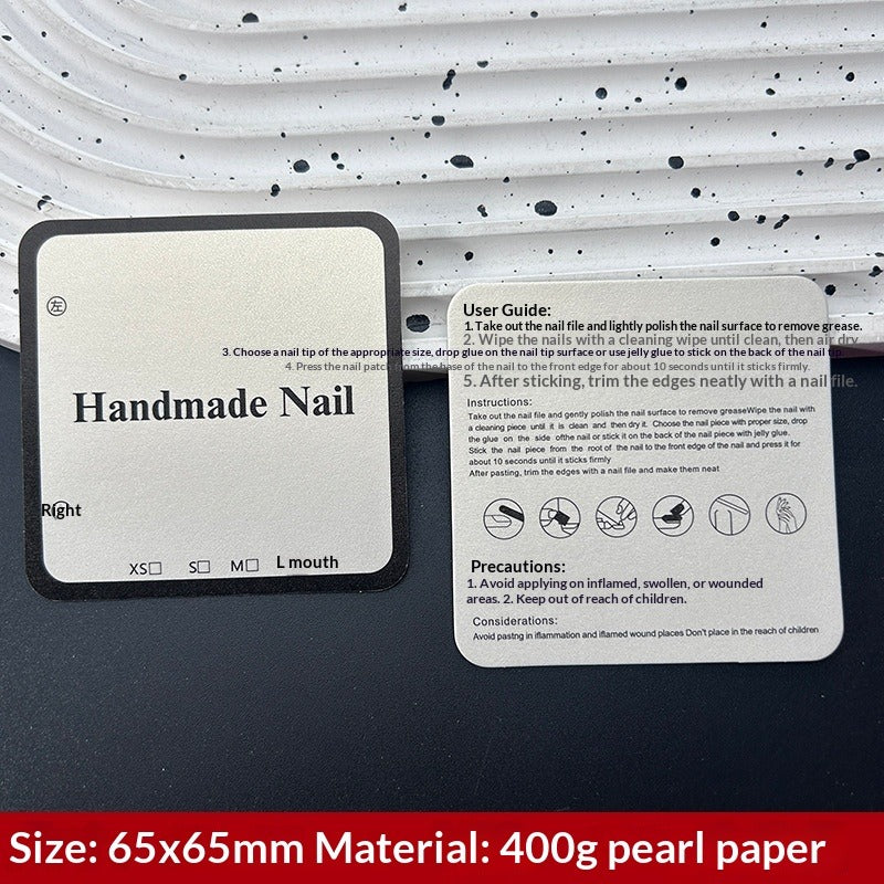 Galaxy Black Display Cards for Press On Nail Collections (MOQ=50)