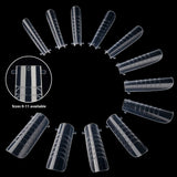 Nail Tips New Nail Art Mold 140 Pieces Boxed Transparent Rapid Phototherapy Extension Nail Fit Thin Crystal Extension Scale Nail