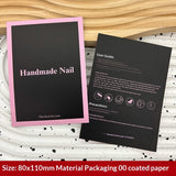 Custom Printed Display Cards for Press On Nail Packaging (MOQ=50)