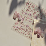 Leopard Print & Bow Nail Stickers – Cute Animal Print Collection