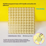 Crystal adhesive strips for press-on nail display cards