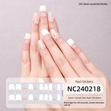Semi-Cured Gel Nail Strips Laser Foil Ultra-Sparkle Shimmer Glossy Set (MOQ=3)