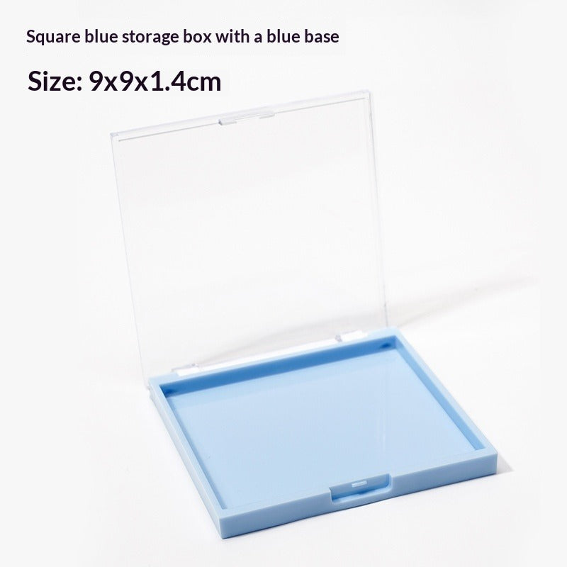 Clear Square Press On Nail Storage Display Box