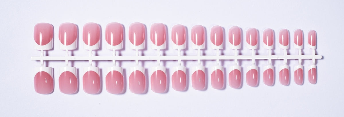Naidu 30-Piece Double-Layer French Press-On Nails - 16 Color Options
