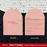 Embossed Cotton Paper Display Cards for Press On Nails (MOQ=50)