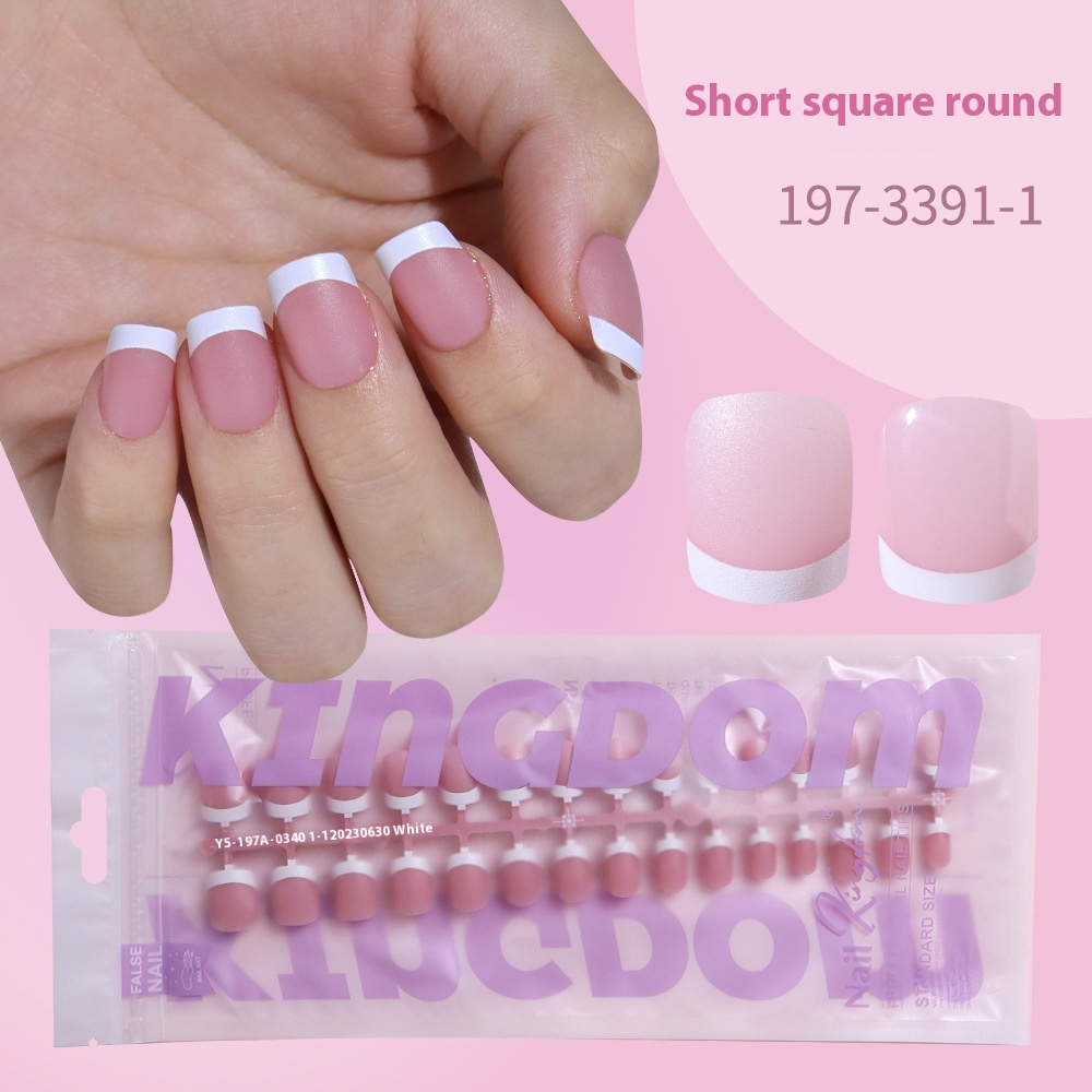 Nail Tips French prefabricated nail pads, whole bags, new non-marking removable fake nail patches, French press on nails
