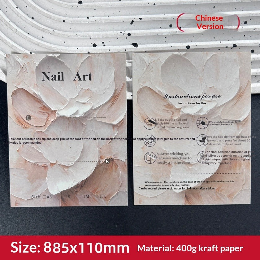 European Style Display Cards for Press On Nail Sets (MOQ=50)