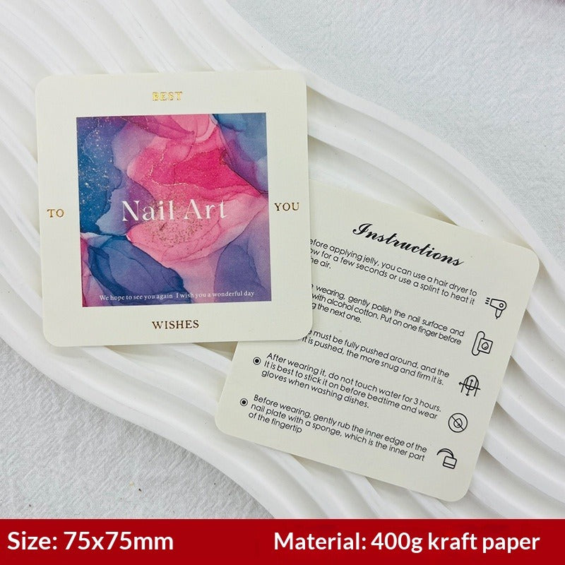 European Style Display Cards for Press On Nail Sets (MOQ=50)