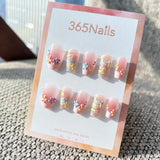 Sweet & Dopamine: "Mermaid Sugar Foam" – Pastel Gradient Sugar Glitter, 3D Sea Foam, Shells & Pearls Coffin Nails