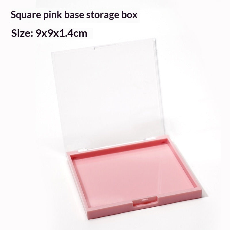 Clear Square Press On Nail Storage Display Box