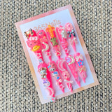 365nails: "Pink Hello Kitty Sanrio Charm" – handmade press-on pedicure